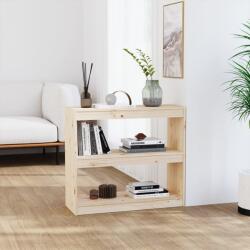 vidaXL Bibliotecă/Separator cameră, 80x30x71, 5 cm, lemn masiv de pin (808183) - vidaxl