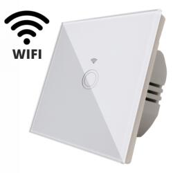SPN Intrerupator touch simplu WI-FI, sticla securizata, alb (SPNSPN1417)