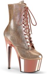 Pleaser Adore rózsa arany bokacsizma. 38-as - diamondsexshop