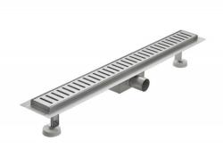 Zuhanyfolyóka 60 cm 100% inox Zuhany összefolyó csíkos Teljes egészében rozsdamentes anyagból
