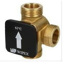 Thermador International T3361 háromjáratú keverőszelep 11/4" fix. beállított 61C, BB, kvs=12 (kazánvédő) (T3361)