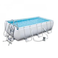  Piscina cu cadru metalic Bestway 56441, dreptunghiulara, cu pompa de filtrare + scara, 404 x 201 x 100 cm (7043992) Piscina