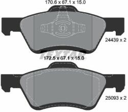 TEXTAR set placute frana, frana disc TEXTAR Q+ 2443901 (2443901)