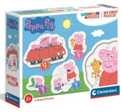 Clementoni Peppa malac 4 az 1-ben puzzle 3,6,9,12 db-os (20829)