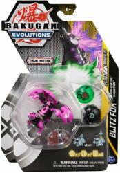 Spin Master Figurina metalica Bakugan Evolutions, Platinum Power Up S4, Blitz Fox, 20138077