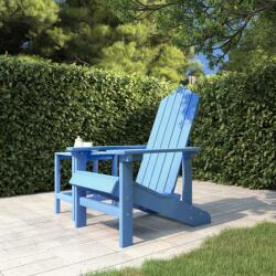 vidaXL Scaun de grădină Adirondack, albastru aqua, HDPE (318640)