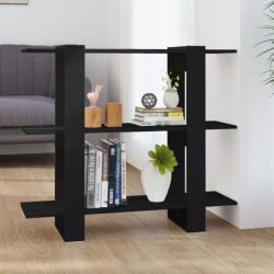 vidaXL Bibliotecă/Separator cameră, negru, 100x30x87 cm (811548) Biblioteca