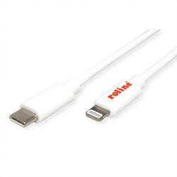 Roline Cablu USB type C la Lightning MFI T-T 1m Alb, Roline 11.02. 8335 (11.02.8335-10)