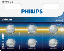 Philips CR 2032/6 3V lítium gombelem