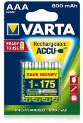 VARTA Varta AAA 800 mAh újratölthető elem (NiMH akku) - 4db