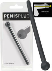 You2Toys Dilator Piss Play - üreges, szilikon dilátor (fekete) - shop