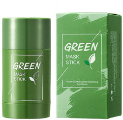 Kiss Beauty Masca Stick pentru Ten cu Ceai Verde si Argila, Anti-acnee, impotriva Excesului de Sebum, Anti-inflamator, Anti-pori dilatati, NOVA KISS