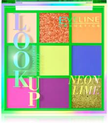 Eveline Cosmetics Look Up Neon Lime szemhéjfesték paletta 10, 8 g
