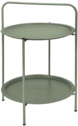 ProGarden Masă de exterior cu 2 tăvi, verde mat, 50x66 cm X99001130 (442227)