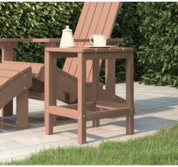 vidaXL Masă Adirondack de grădină, maro, 38x38x46 cm, HDPE (318643)