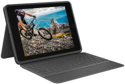 Logitech Husa/Stand Rugged Folio pentru IPad 10.2inch, Layout UK, Black (920-009319)