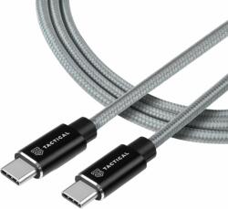 Tactical Cablu tactic cu frânghie rapidă aramidă USB-C / USB-C 100W 20V / 5A 0, 3m Gri