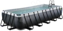 EXIT Toys Medence homokszűrős szivattyúval Black Leather pool Exit Toys acél szerkezet 540*250*100 cm fekete 6 évtől (ET30175320)