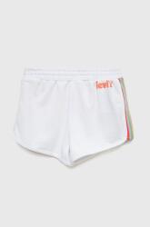 Levi's pantaloni scurti copii culoarea alb, neted PPYY-SZG061_00X