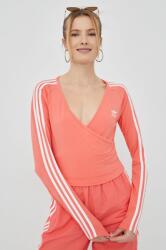 Adidas longsleeve Adicolor HC2050 femei, culoarea roz PPYY-BUD07D_38X