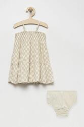 Gap gyerek ruha bézs, mini, harang alakú - bézs 50-56