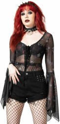 KILLSTAR дамско боди с дълъг ръкав KILLSTAR - Rosabella Mesh - Черен - KSRA005503