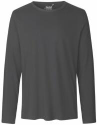 Neutral Tricou cu mânecă lungă pentru bărbați din bumbac organic Fairtrade - Cărbune | XXL (NE-O61050-1000329296)