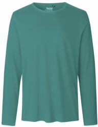 Neutral Tricou cu mânecă lungă pentru bărbați din bumbac organic Fairtrade - Teal | XL (NE-O61050-1000329301)