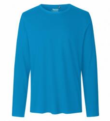 Neutral Tricou cu mânecă lungă pentru bărbați din bumbac organic Fairtrade - Albastru safir | XL (NE-O61050-1000237240)