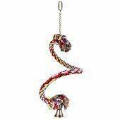 TRIXIE Spiral Rope Perch - спирала въже с камбанка 50 см