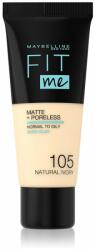 Maybelline Fit Me! Matte+Poreless machiaj mat pentru piele normală și grasă culoare 105 Natural Ivory 30 ml