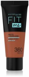Maybelline Fit Me! Matte+Poreless machiaj mat pentru piele normală și grasă culoare 360 Mocha 30 ml