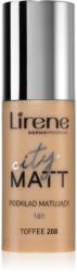 Lirene City Matt Make-up lichid matifiant cu efect de netezire culoare 208 Toffee 30 ml