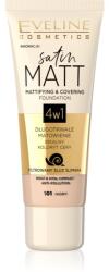 Eveline Cosmetics Satin Matt machiaj cu efect matifiant extract de melc culoare 101 Ivory 30 ml