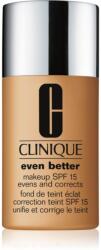 Clinique Even Better Makeup SPF 15 Evens and Corrects fard corector SPF 15 culoare WN 100 Deep Honey 30 ml