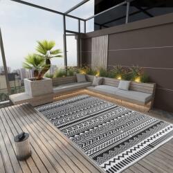 vidaXL Covor de exterior, negru, 190x290 cm, PP (316924) Patura