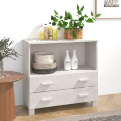 vidaXL Servantă „HAMAR, alb, 85x35x80 cm, lemn masiv de pin (340497) Comoda