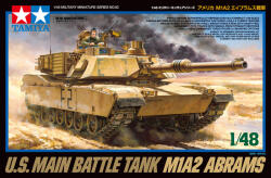 TAMIYA USA M1A2 Abrams 1: 48 makett harcjármű (300032592) (300032592)