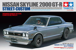 TAMIYA Nissan Skyline 2000 GT-R Street-Custom 1: 24 makett autó (300024335) (300024335)