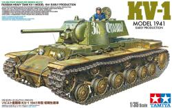 TAMIYA Russian Heavy KV-1 Model 1941 Early Production 1: 35 makett harcjármű (300035372) (300035372)