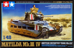 TAMIYA Matilda Mk. III/IV British Infantry Tank Mk. IIA 1: 48 makett harcjármű (300032572) (300032572)