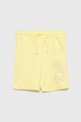 Gap pantaloni scurti copii culoarea galben, PPYY-SZB05E_10X