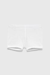 United Colors of Benetton pantaloni scurți din bumbac pentru copii culoarea alb, neted PPYY-SZK005_00X