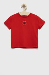 Tommy Hilfiger tricou de bumbac pentru copii culoarea rosu, neted PPYY-TSB00F_33X