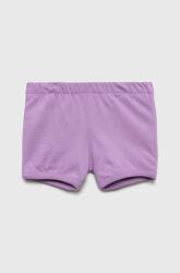 United Colors of Benetton pantaloni scurți din bumbac pentru copii culoarea violet, neted PPYY-SZK005_45X