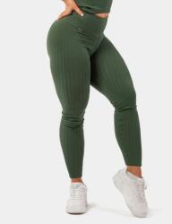 NEBBIA Colanți pentru femei Sporty Smart Pocket High-Waist Dark Green XS
