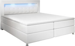 Juskys Montana rugós ágy 120 x 200 cm - fehér topperrel