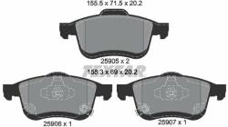TEXTAR set placute frana, frana disc TEXTAR Q+ 2590501 (2590501)