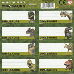 DERFORM Dinoszaurusz füzetcímke 8 db/ív, többféle (DFM-NNZDN) - mesescuccok