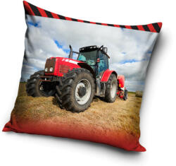 Carbotex Traktor párnahuzat 40x40 cm piros csíkos (CBX213051PNL)